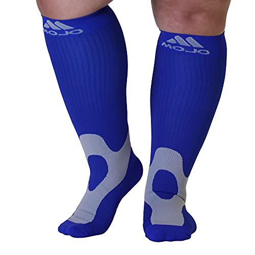 Mojo Compression Socks 20-30Mmhg Calf Compression Stockings Unisex Navy Xl #TOP8