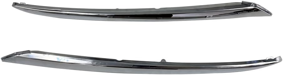 1 Pair Front Bumper Molding Chrome Trim Compatible with Nissan Pathfinder 2013-2016