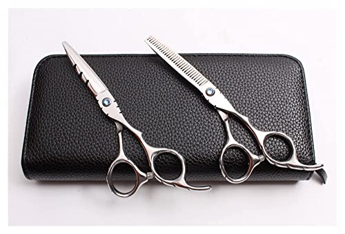 Ciseaux de coiffure YZCIS argentés et durables pour désépaissir