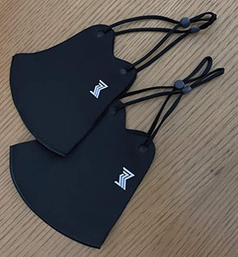 WannaWant Protective X LOOP Face Mask PACK OF 2 | Washable and Reusable | Comfortable | Breathable | Adjustable Extendable Earloops | Unisex | BLACK