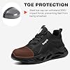 Nasogetch Steel Cap Trainers Safety Trainers Men Women Safety Shoes Comfortable Lightweight Work Trainers Breathable Puncture Proof 770 Black 5 UK 38 A #1