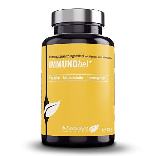 Dr.Fleckenstein IMMUNObel, Immunsystem booster mit Colostrum, Vitamin D3 + K2, Zink & Selen plus Olivenblattextrakt und Lactobacillus plantarum. Hochkonzentriert und -wirksam Cover