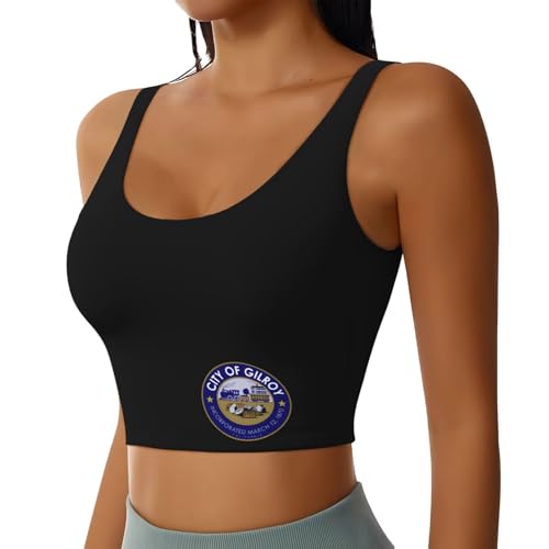Seal of Gilroy, California Sports Bras Yoga Gym Stretch