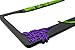 LP Frameworks Why So Serious? for Joker 3D Raised License Plate Frame | 1 Pack Car License Plate Cover | Universal US Black License Plate Holder (Car, Truck and SUV) (Lime Green and Purple V2)