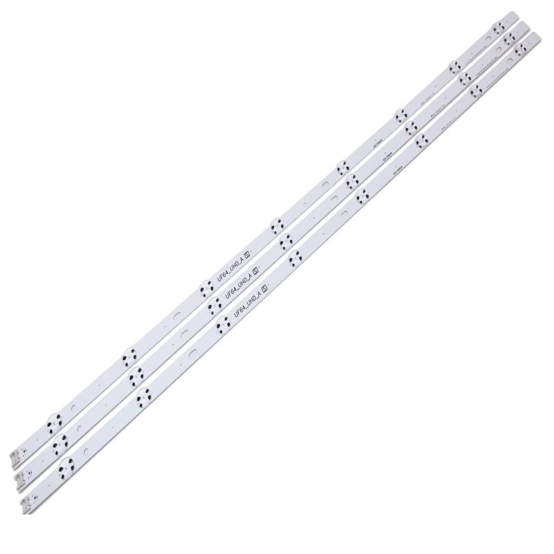 Rétroéclairage LED pour écran LG 43UH610V en panne Kit de réparation 3 barres 8LED 850mm