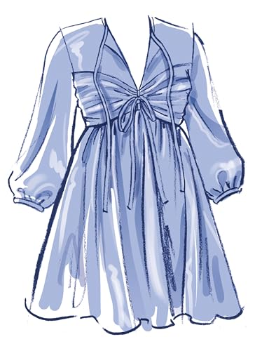 McCall\'s M8602Y5 Misses\' Babydoll Dress Sewing Pattern Packet, Design Code M8602, Sizes 18-20-22-24-26 - Thumbnail 5