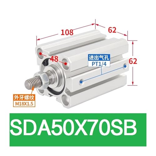 Cylindre mince SDA pour optimiser l'espace restreint de vos machines pneumatiques - 3