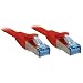Produktbild LINDY 47164 2m Cat.6A S/FTP LSZH Netzwerkkabel, rot