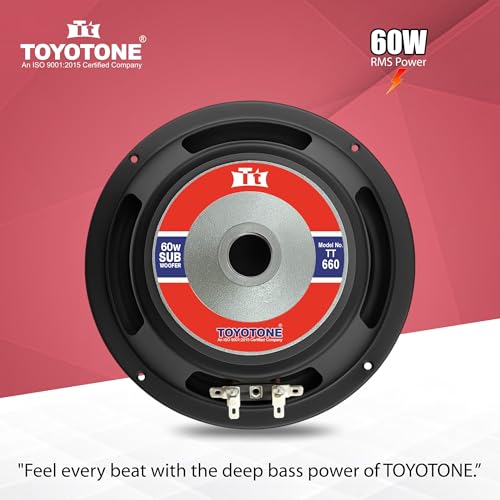 Image of 6.5 inch HI-FI Subwoofer | Waterproof Coated Cone | Copper Coil of 8 Ohms | V3 Long Strokers | Rubber Edge | Y35 90 * 17 MM Magnet (6INCH-60W-IMP-SUBWOOFER)