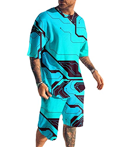 T-shirt manches courtes grand confort costume d'été homme vêtement respirant taille 4XL