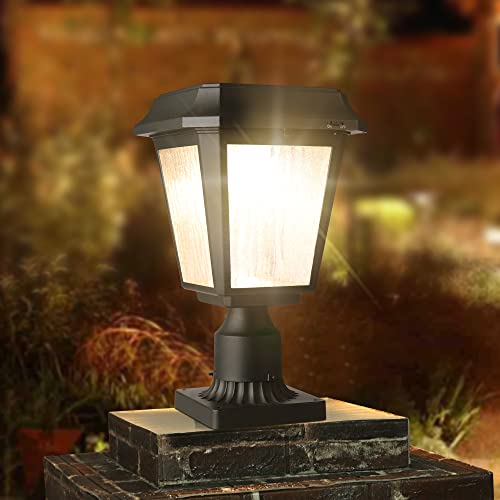 Kmc Kmc Lighting St4618Q Solar Lamp Post Lights Solar Post Lights Outdoor Post Lights Die-Casting Aluminum 150 Lumens 3-Inch Fitter Base For Post Mount #TOP1