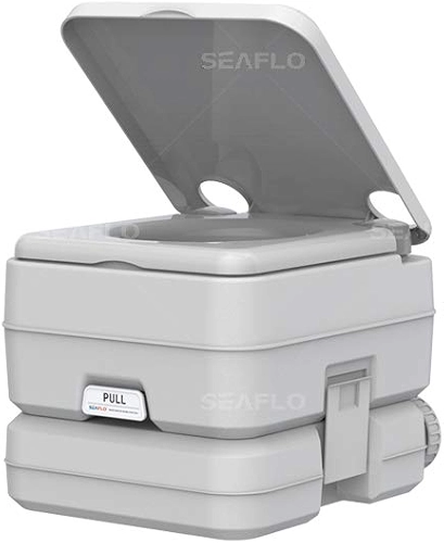 SEAFLO Vaso sanitário portátil para trailers, barco e acampamento (2,6 galões)