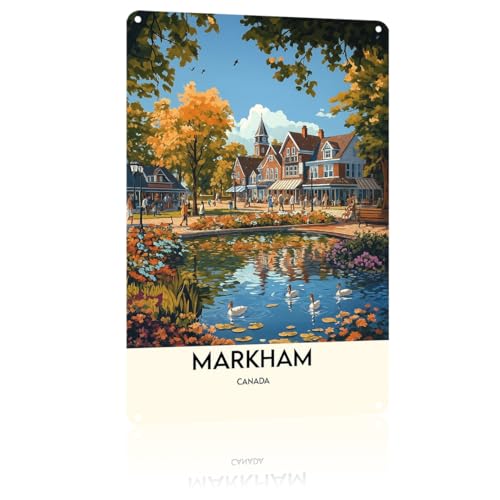 Markham Wall Art Vintage Poster Funny Wall Decor 8 * 12 Inch Retro Metal Sign Wall Art Posters For Gallery Kitchen Bathroom Farm Yard Bar Garage Man Cave Anywhere You Feel Is Appropriate