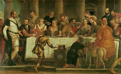 Art Tableau les Noces de Cana de Paolo Veronese - Toile murale haut de gamme 60x90cm