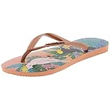 Obermaterial: Gummi Havaianas Damen Slim Tropical Zehentrenner, Mehrfarbig (Silk Rose 0082), 37/38 EU