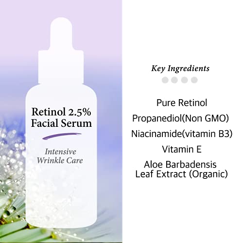 Retinol 2.5% Solution Facial Serum With Vitamin E - Facial Crepe Erase, Age Spot Remover, High Strength Solution For Face Without A Prescription, 2 Fl Oz (60Ml) #TOP3