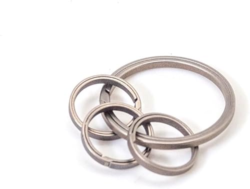 Llavero y llavero con mosquetón de titanio, llavero abrebotellas, clip para cinturón de trabajo, llavero EDC minimalista.