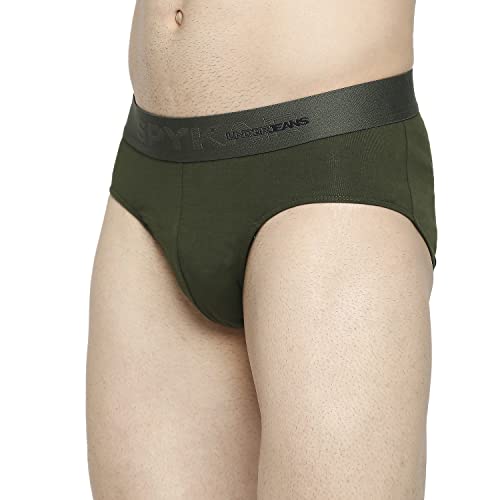 Image of Underjeans Men's Cotton Blend Regular Fit Printed Brief