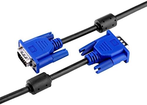 BeElion 15Pin 5FT Gold Plated DB15 VGA Male to Male Monitor Cable VGA to VGA,HD| Blue| 1.5 Meters