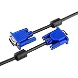 BeElion 15Pin 5FT Gold Plated DB15 VGA Male to Male Monitor Cable VGA to VGA,HD| Blue| 1.5 Meters