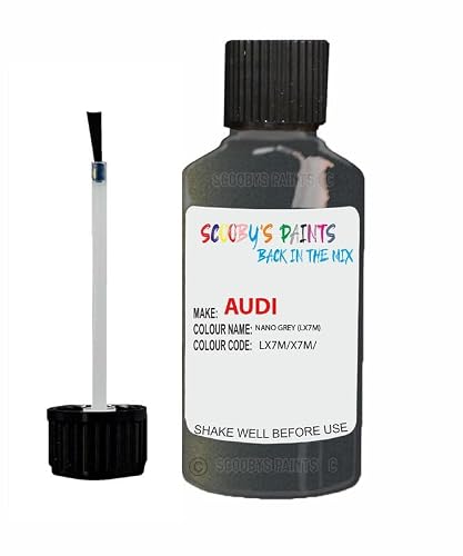 Scoobys Paints Back In The Mix Nano Grey Touch Up Paint For Audi Lx7m Metallic