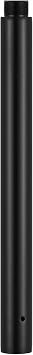 Pole Extension for 45mm Dance Pole, Extending Tube Adjustable Professional Portable Removable Replacement, 500mm & Black & Stainless Steel -Fit for(Connect Dancing Pole Stripper)