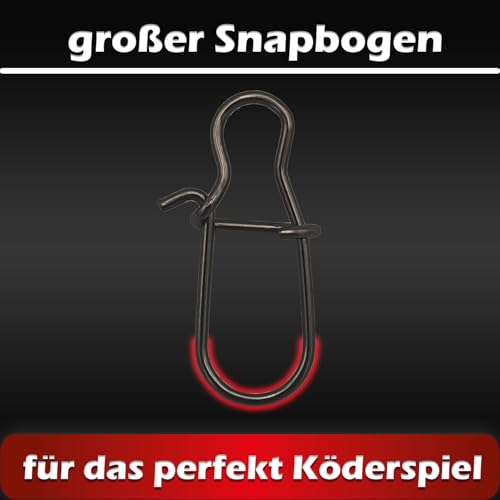 Foto von Paradox Fishing Duo Lock Snap Set I 175 Stück #000-#2 mit Box I Snaps Angeln Angelzubehör Forelle Angeln Snaps Spoons Forelle Angel Karabiner - für Forellenköder, Hecht-Köder und Barsch-Köder