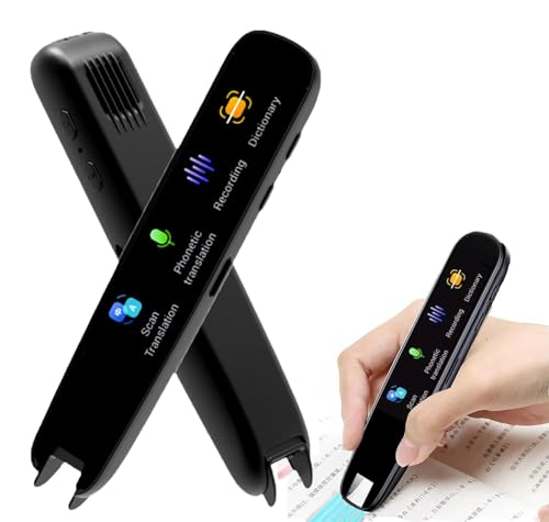 Christmas Teacher to Student Gifts,Word Translator Pen,Traductor De Ingles Español,112 Language Translation Scanning Reading Pen for Kids Adults,Dyslexia Reading Tools,Language Translator Device (BK)