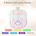 EVFOFO Red Light Therapy Mask for Face, Led Face Mask Light Therapy, 7 Colors LED Face Mask Light Therapy At Home, Pink