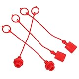 Levemolo Hydraulische Schnellkupplung Staubkappen 1/2 Zoll Hydraulikanschluss Abdeckungen Satz mit Steckern für Industrie Bau und Landwirtschaft