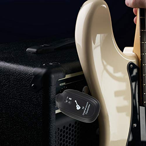 Kamay Receptor transmissor de sistema de guitarra UHF embutido recarregável