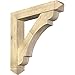 Ekena Millwork BKT0806X44X44OLY03RDF Olympic Arts and Crafts Rough Sawn Bracket w/Offset Brace, Douglas Fir