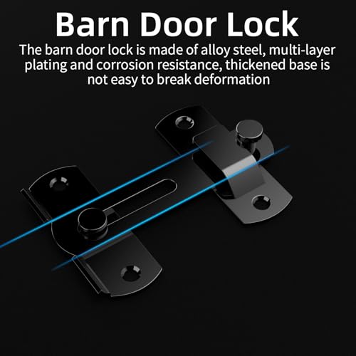 Fence Gate Frame Kit with 8 inch Hinges and Gate Latch, Includes Corner Brace Brackets, Suitable for Wooden Shed Doors and Barn Doors