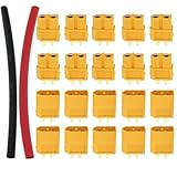 Amass 10 Pair XT60 XT-60 Male Female Bullet Connectors Power Plugs with Heat Shrink for RC Lipo Battery …