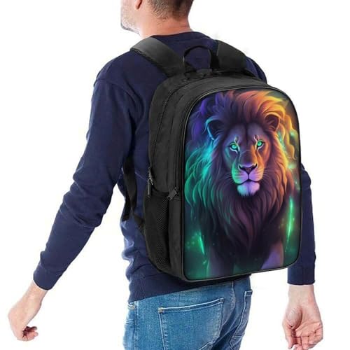 Sac à dos enfant lion pour l'école et les sorties - Sac à livres robuste de voyage
