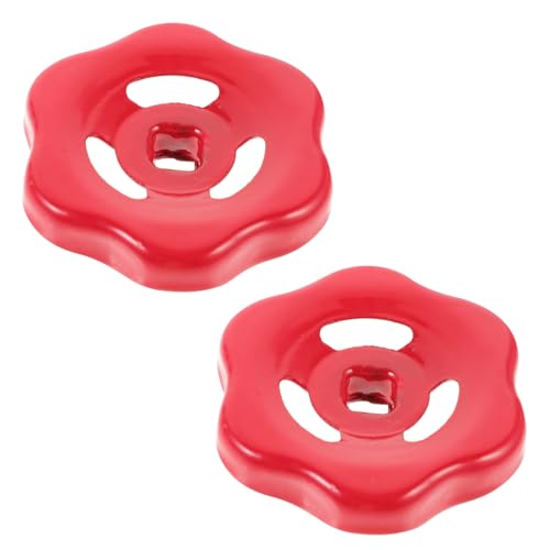 MAGICLULU 2 Pezzi Manopola per Rubinetto Esterno Ferro con Foro Quadrato Maniglia Resistente per Valvole Saracinesca e Doccia Facile Installazione e Compatibilità