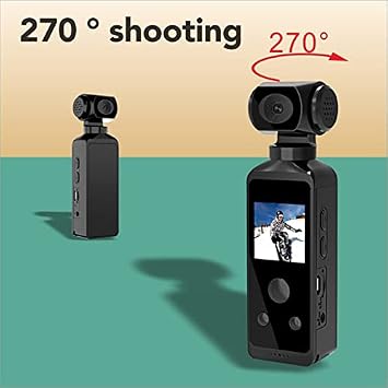 HD 1080P Camera, Rotatable Large Wide Angle, 30m/98ft Underwater Camera with & Mic for Outdoor Riding Diving, 1000mAh Rechargeable