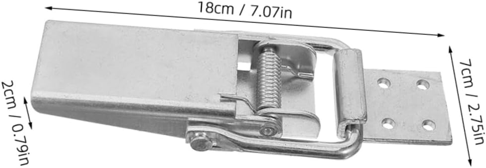 Truck Security 2pcs Trailer Door Latch Hasp Spring Lock Latch for Rv Trailer Outdoor