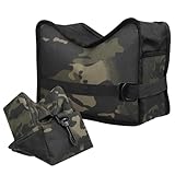 Twod Shooting Rest Bags, Shooting Bag, Rest Front Rear Support Sandbag Stand Holders with 600 Denier Polyester for Rifle Hunting-Camo Black