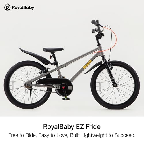 Image of RoyalBaby EZ-Pro Kids Bike, Lightweight Aluminum 2-in-1 Balance to Pedal Bike with One-Key Switch, 14 16 18 20 Inch for Age 3-10 Years