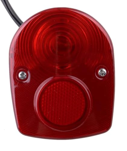 Feu stop arrière moto avec ampoule lampe plaque immatriculation pour SL70 SL100 SL350