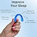 VitalSleep Anti-Snoring Device Kit for Women, Adjustable Snore Mouthguard, Cleaner, Brush, and Sleep Mask, Comfortable Snoring Solution for Improved Sleep Quality – Made in the USA