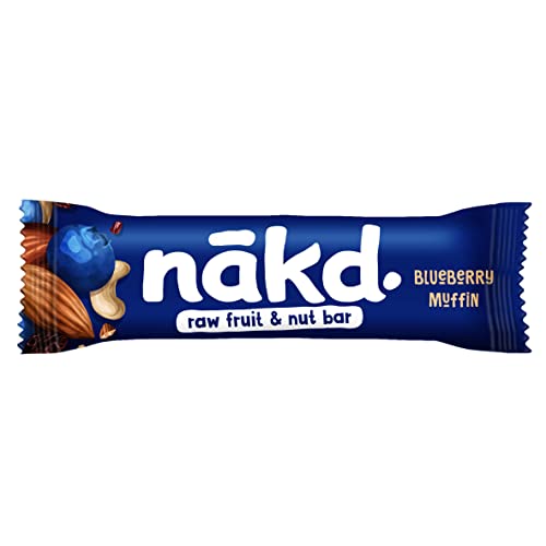 Nakd Blueberry Muffin Natural Fruit & Nut Bars - Vegan - Healthy Snack - Gluten Free - 35g x 18 bars - Image 3