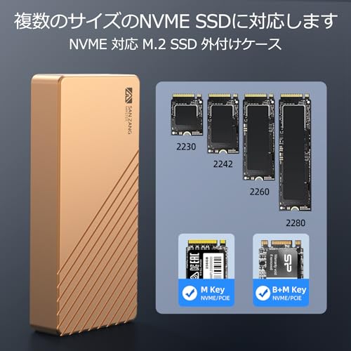 ○SAN ZANG M.2 SSD 外付けケース 40Gbps 【公式通販】