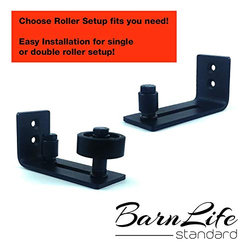Barn Door Floor Guide Stay Roller | Floor Guide With 8 Setup Options | Best Fit For All Barn Doors | Flush Design | Bottom Part Sits Flat On Ground | 1 Adjustable Guide Per Unit Ordered #TOP5