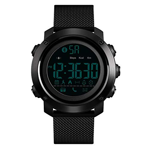 Preisvergleich Produktbild Sakuldes Bluetooth Intelligente Sportuhr Schrittzähler wasserdichte Herrenuhr