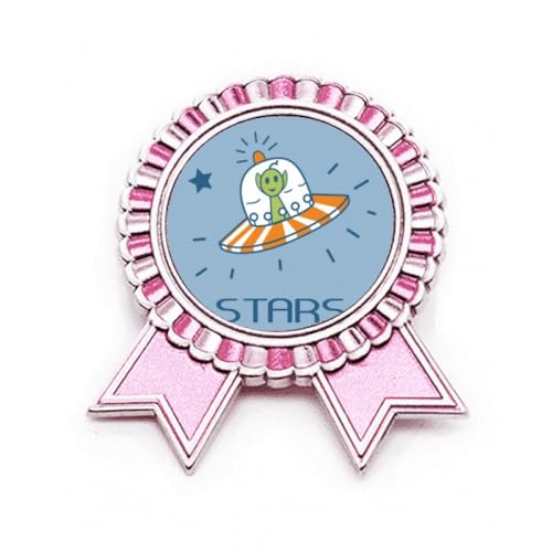 Broche Universe and Alien Travel accessoire métal rose taille M