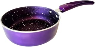 Induction Base Aluminium Sauce Pan with Soft Touch Handle, 1 Liter, Purple,Milk Pan,Chai Pan