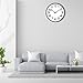 Wall Clock 12 Inch Silent Non-Ticking Big Numbers Easy to Read Wall Clocks Decorative for Office School Bedroom Home