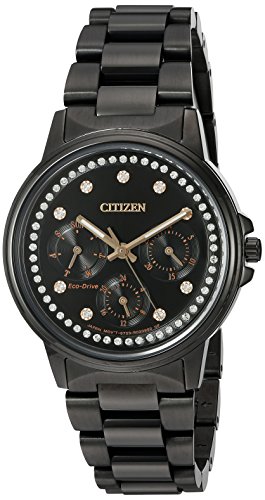 [�V�`�Y��]Citizen �r���v 'Silhouette' Quartz Stainless Steel Casual Watch, Color Black FD2047-58E ���f�B�[�X [���s�A���i]